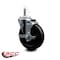 Service Caster 5'' Hard Rubber Wheel Swivel 7/16'' Grip Ring Stem Caster with Brake SCC-GR20S514-HRS-TLB-716138 - alternate 4
